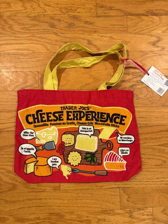Trader Joe'S Handbags - Rare Trader Joe's Cheese Experience Tote Bag - Red & Yellow BNWT